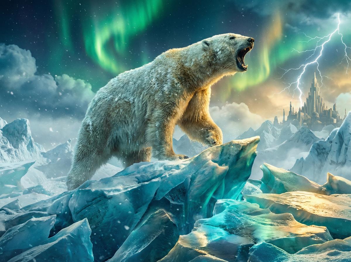 明星-北极熊冰川巡游视频