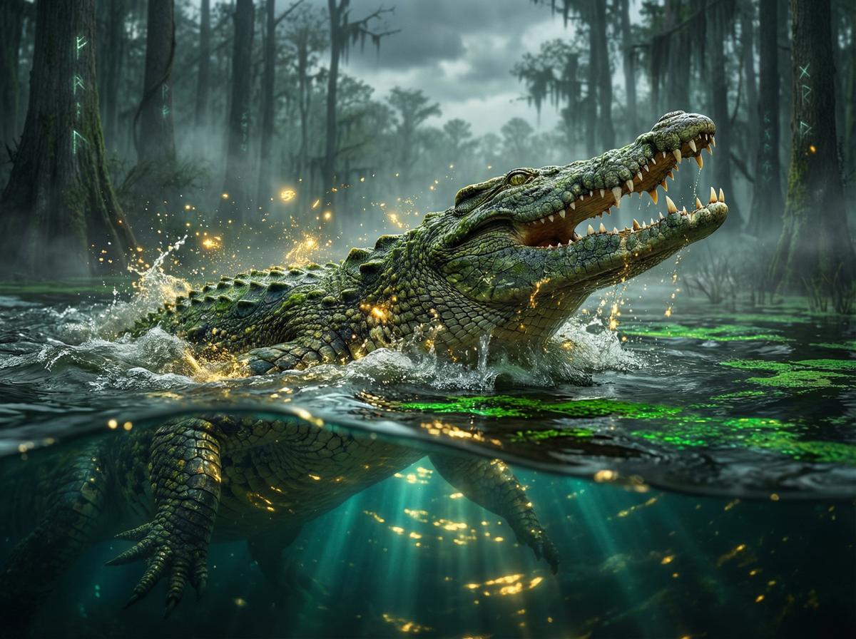 明星-尼罗鳄水下伏击视频